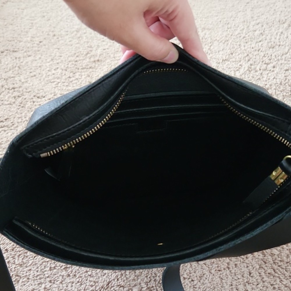 NWOT Madewell The Transport Bucket Bag, True Black - Picture 10 of 12